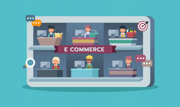 626x375 Mobile Marketplace Vector Premium Download