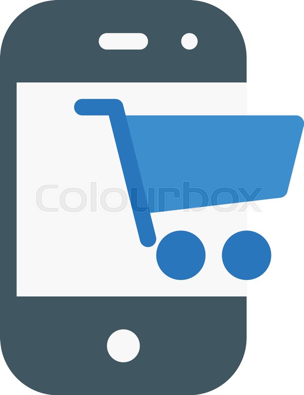 617x800 Online Mobile Marketplace Stock Vector Colourbox