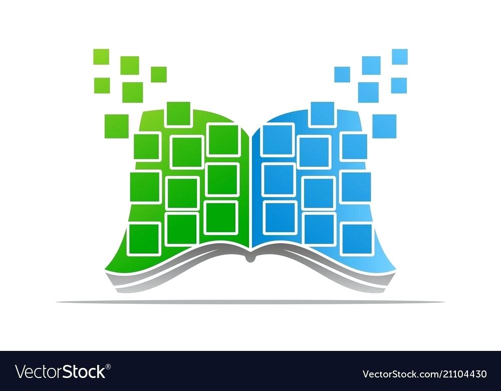 Digital Template Book Logo Design Royalty Free Vector Image 1000x780 Digital Template Book Logo Design Royalty Free Vector Image