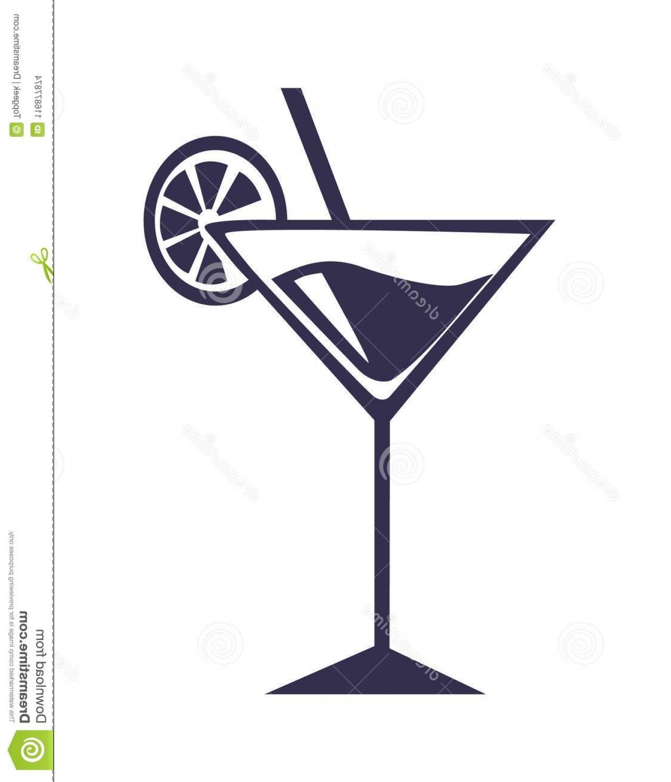 1340x1560 Martini Glass Outline Vector Lamaison