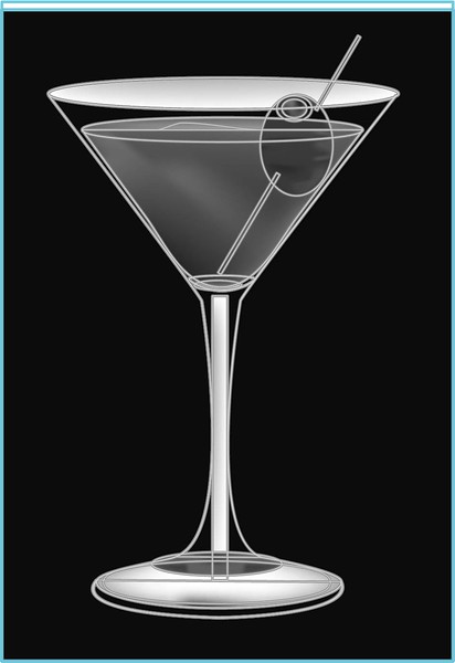 412x600 Adobe Illustrator Martini And Wine Glasses