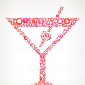 300x300 Clipart Girl In Martini Glass Unique Drawing With A Vector Library