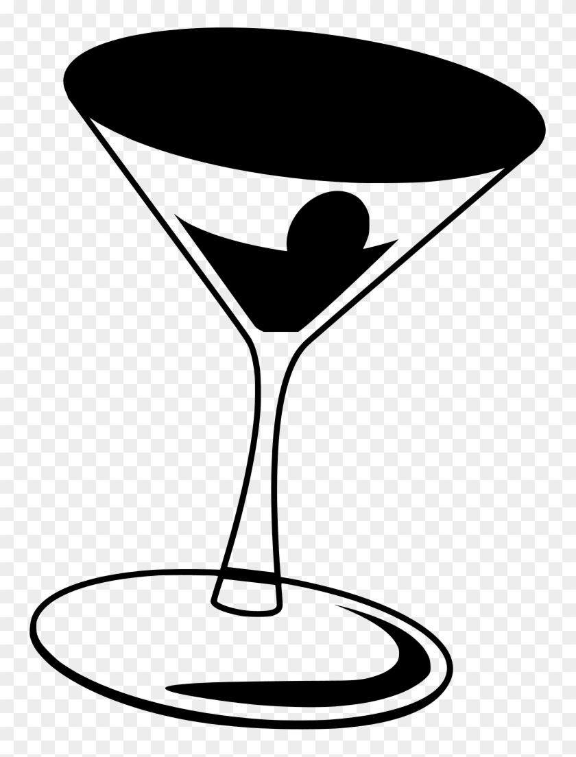 840x1104 Cocktail Vector Martini Olive