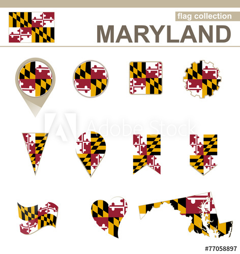 472x500 Maryland Flag Collection
