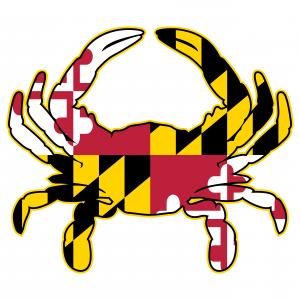 300x300 Maryland Flag Crab Isolated Vector Illustration Geekchicpro