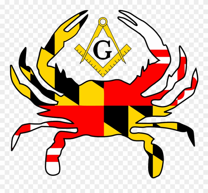 880x817 Maryland Flag In Crab Clipart