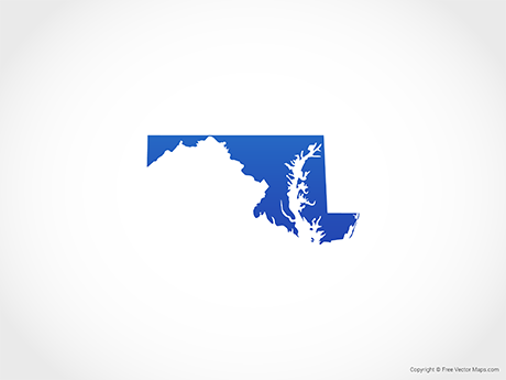 460x345 Vector Maps Of Maryland Free Vector Maps