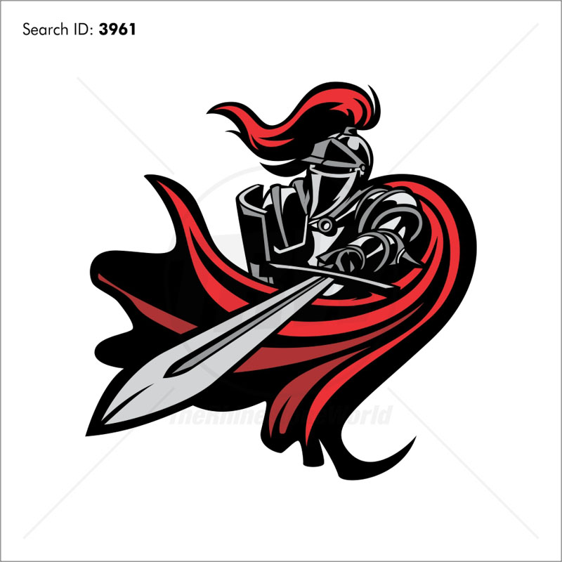 800x800 Knight Vector Mascot