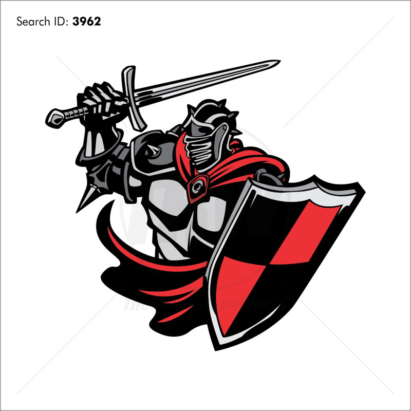 800x800 Knight Vector Mascot