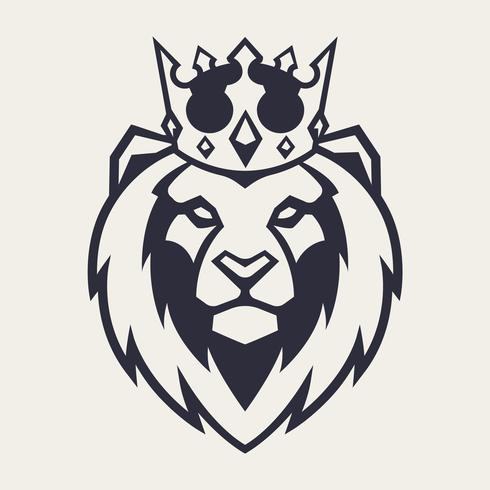 490x490 Lion In Crown Vector Mascot