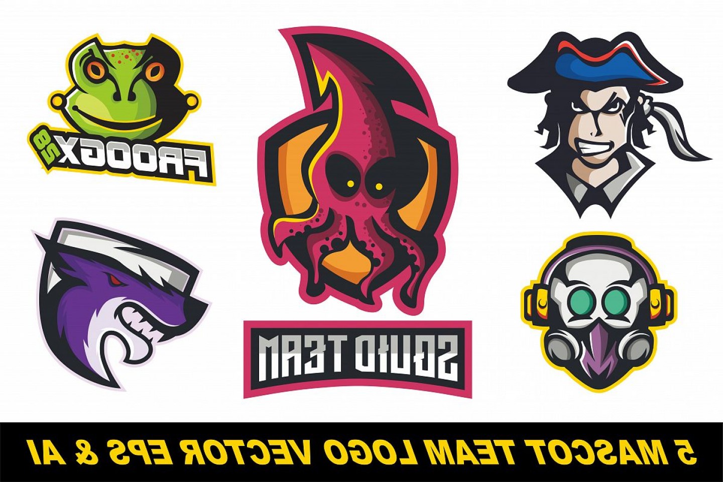1440x960 Mascot Logo Team Vector Illustration Soidergi