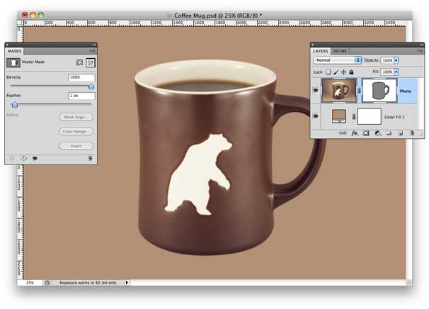 606x436 How To Create Vector Masks In Photoshop Macworld