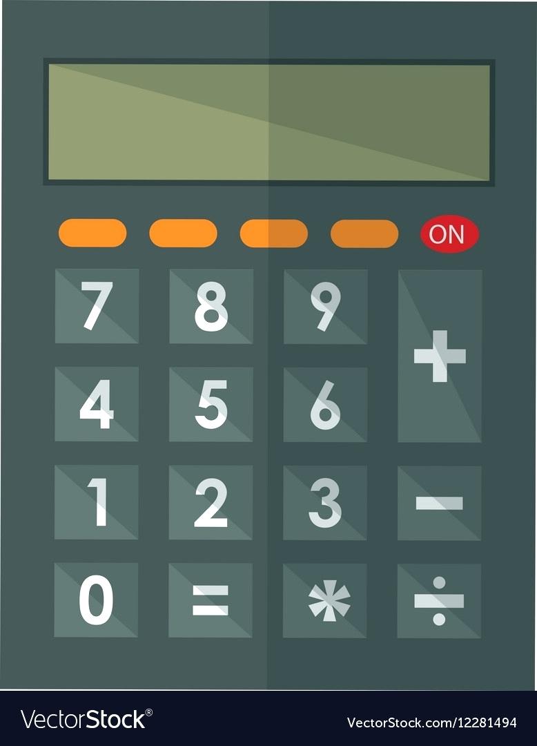 778x1080 Calculator Math Calculator Math Device Vector Image Year End