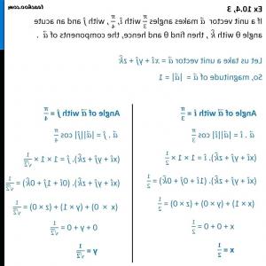 300x300 Dot Product Of Unit Vectors Math Ex If A Unit Vector A Makes