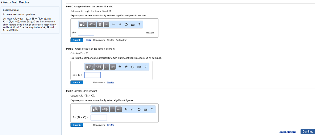 1024x440 Solved T Vector Math Practice Ng G Let Vectors