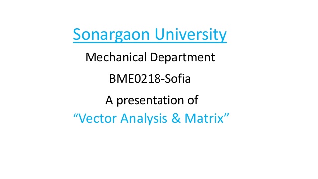 Vector Analysis Matrix 638x359 Vector Analysis Matrix