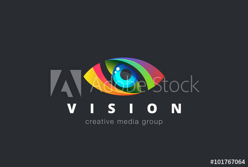 500x337 Eye Logo Design Vector Media Icon Creative Vision Logotype