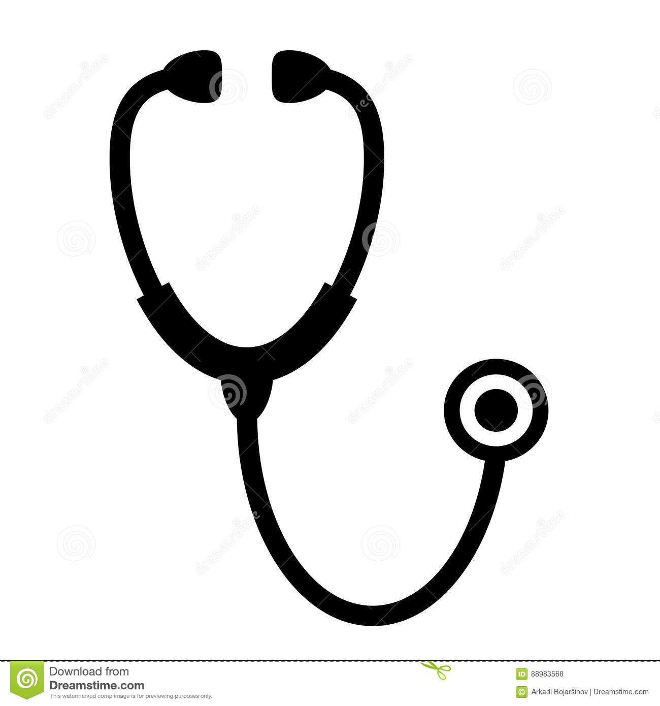 1300x1390 Illustration About Stethoscope Medical Icon Vector Illustration