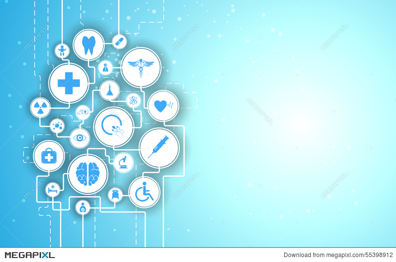 800x530 Vector Medical Health Care Vision Concept Background Illustration