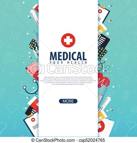 450x470 Medical Background Health Care Vector Medicine Illustration