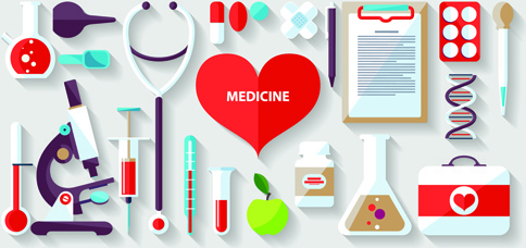 484x228 Vector Medical Tools Free Vector Download