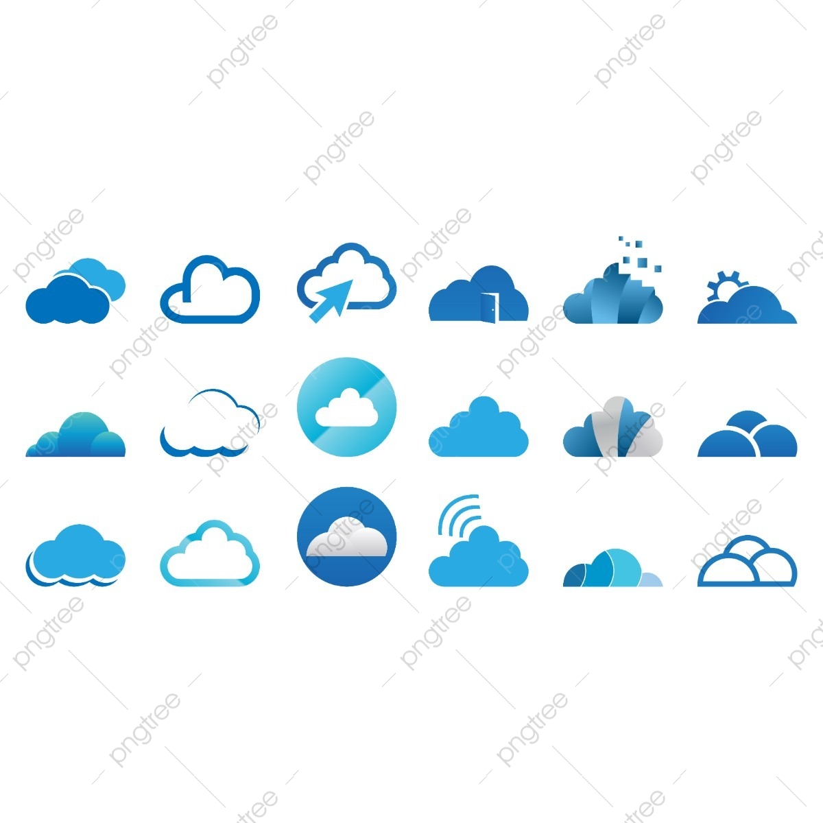1200x1200 Mega Collection Of Cloud Icon Template Vector Set, Atmosphere