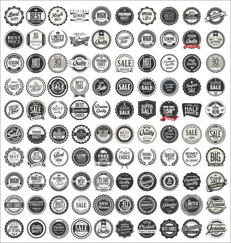 466x490 Mega Collection Of Retro Vintage Badges And Labels