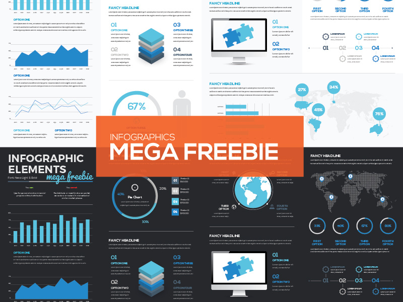800x600 Freebie Mega Collection Of Free Infographic Vector Elements