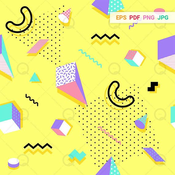 Patterns Vector Memphis Style Retro Background Patterns 570x570 Patterns Vector Memphis Style Retro Background Patterns