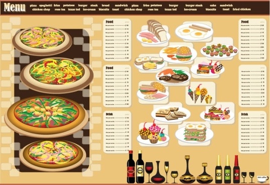 537x368 Menu Vector Free Vector Download