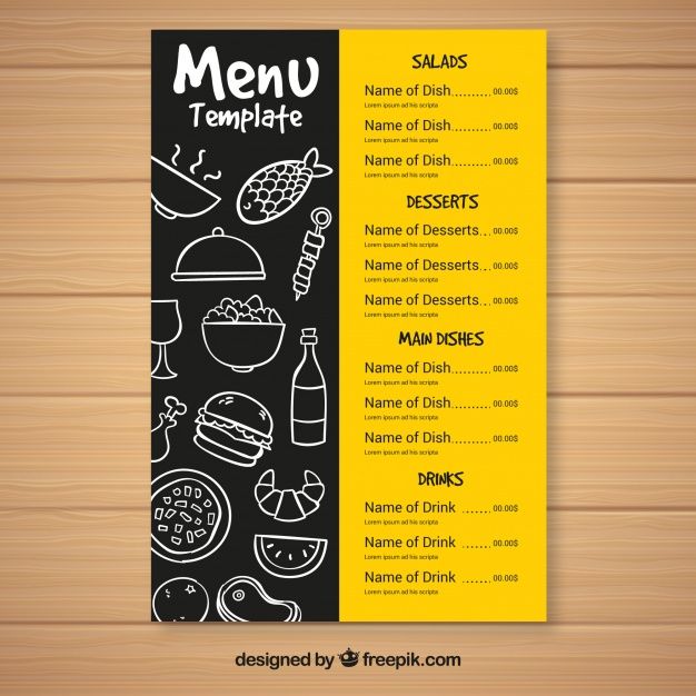626x626 Resto Bar Food Menu Template, Menu Layout, Food