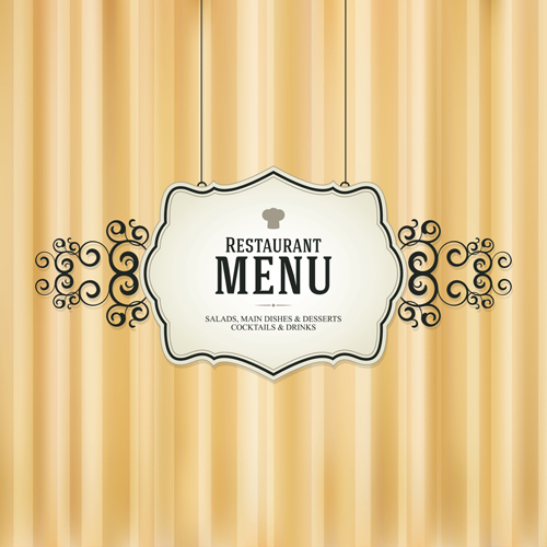 500x500 Vector Retro Menu Design Free Download