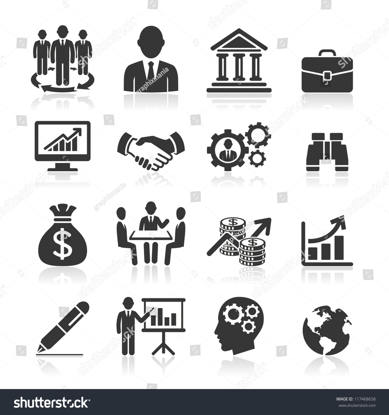 Stock Vector Business Icons Management And Human Resources Set 1500x1600 Stock Vector Business Icons Management And Human Resources Set