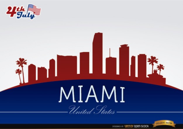 Miami City Buildings Background Vector Free Download 626x442 Miami City Buildings Background Vector Free Download