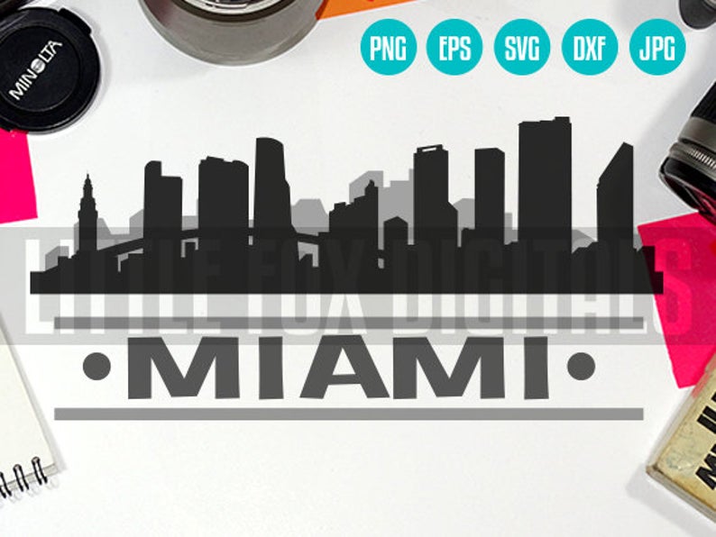Vector Miami Florida Fl Usa Skyline City East Etsy 794x596 Vector Miami Florida Fl Usa Skyline City East Etsy