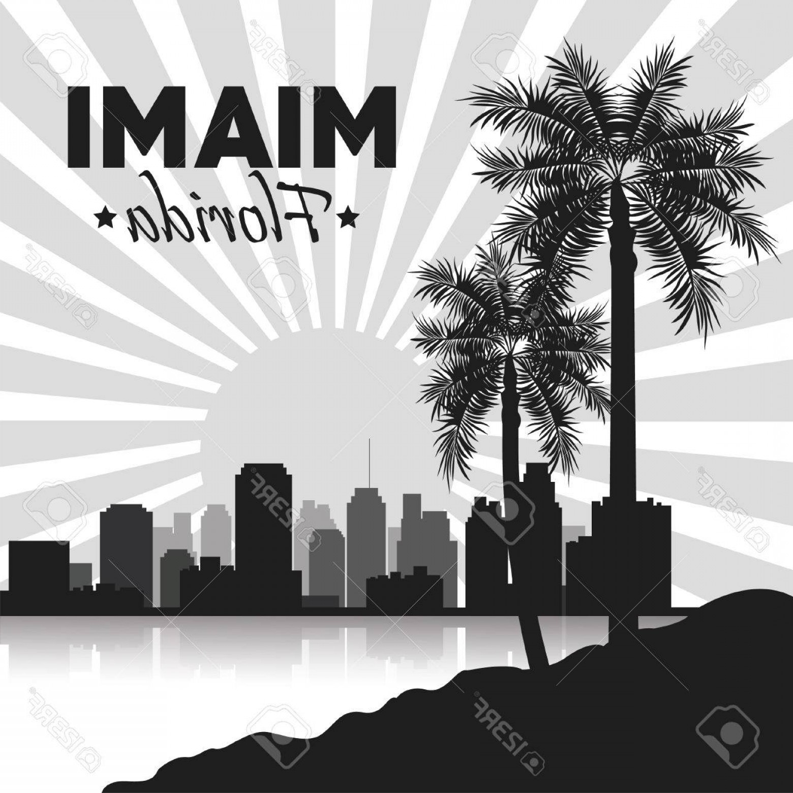 Vector Miami Silhouette Lamaison 1560x1560 Vector Miami Silhouette Lamaison