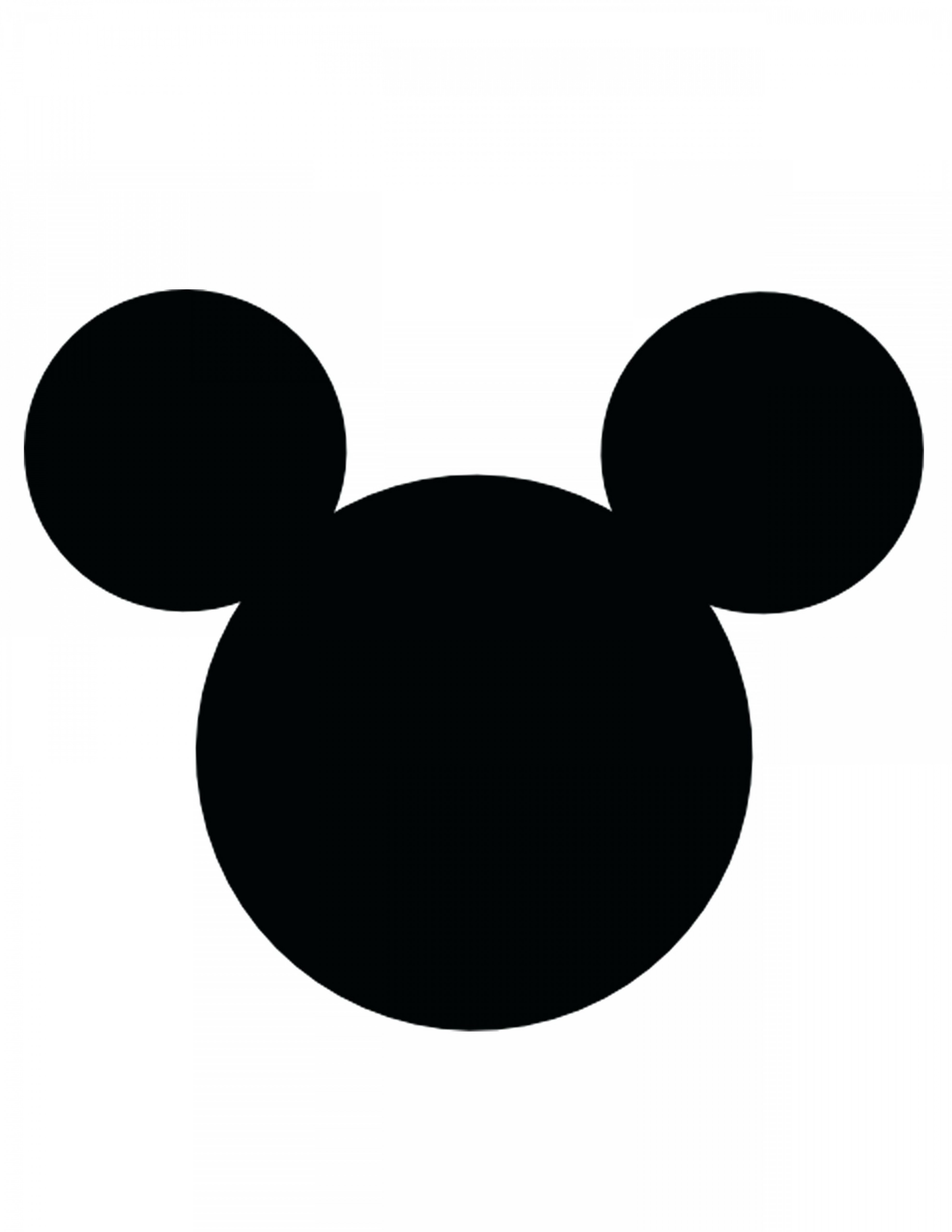 3672x4752 Mickey Mouse Face Template Printable Cut Out Top Vector Soidergi