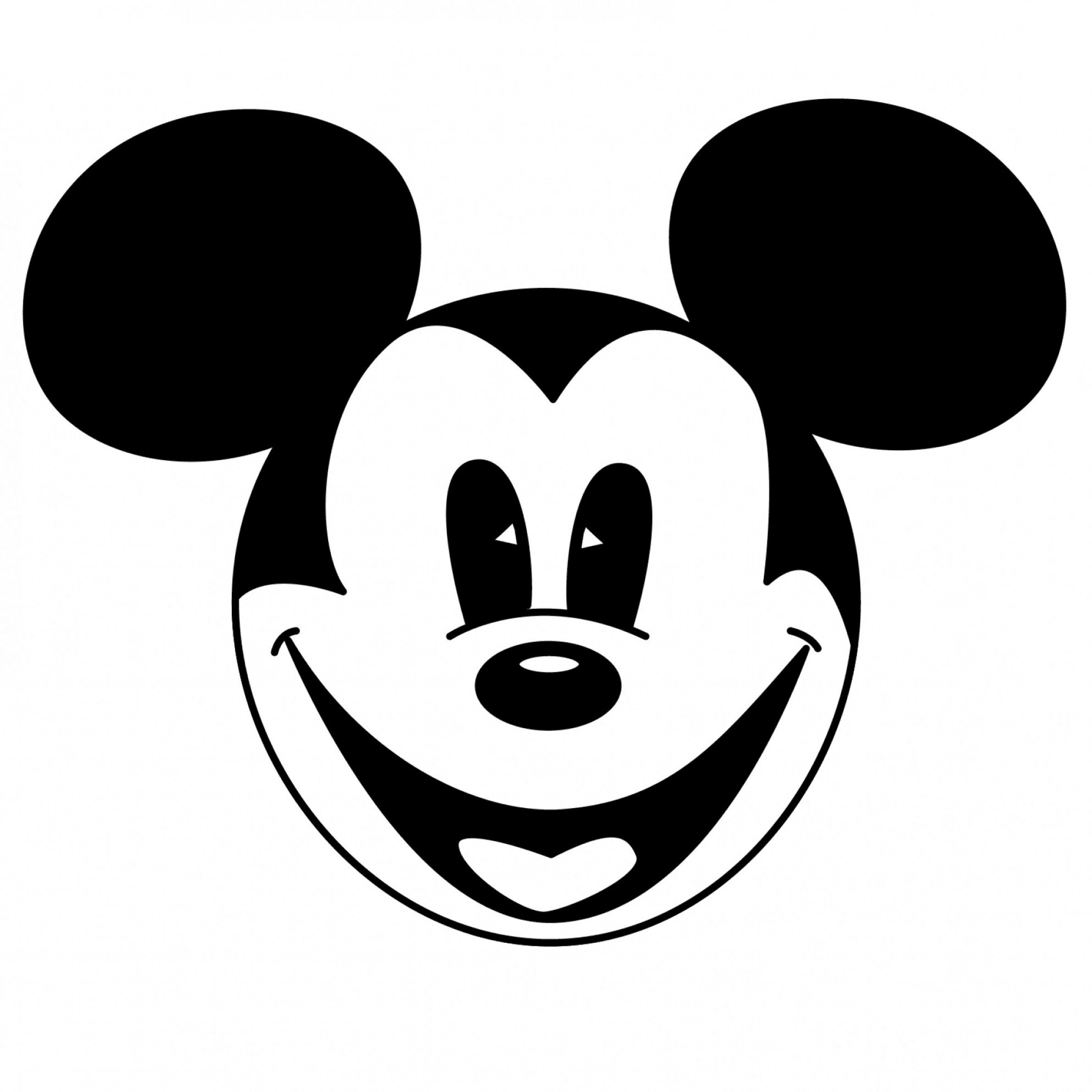 2380x2380 Mickey Vector Mickey Mouse Clipart Black And White Disney