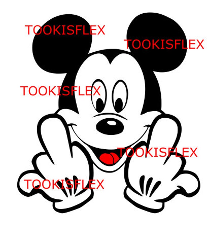 794x924 Mickey Middle Finger Disney Vector Mickey Vector Vector Etsy