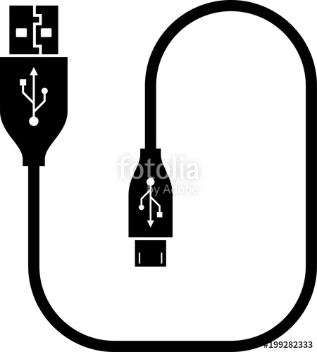 450x500 Micro Usb Cable, Usb Cable Stock Image And Royalty Free Vector