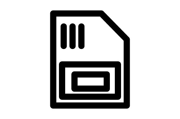 580x386 Micro Sd Icon Vector Graphic