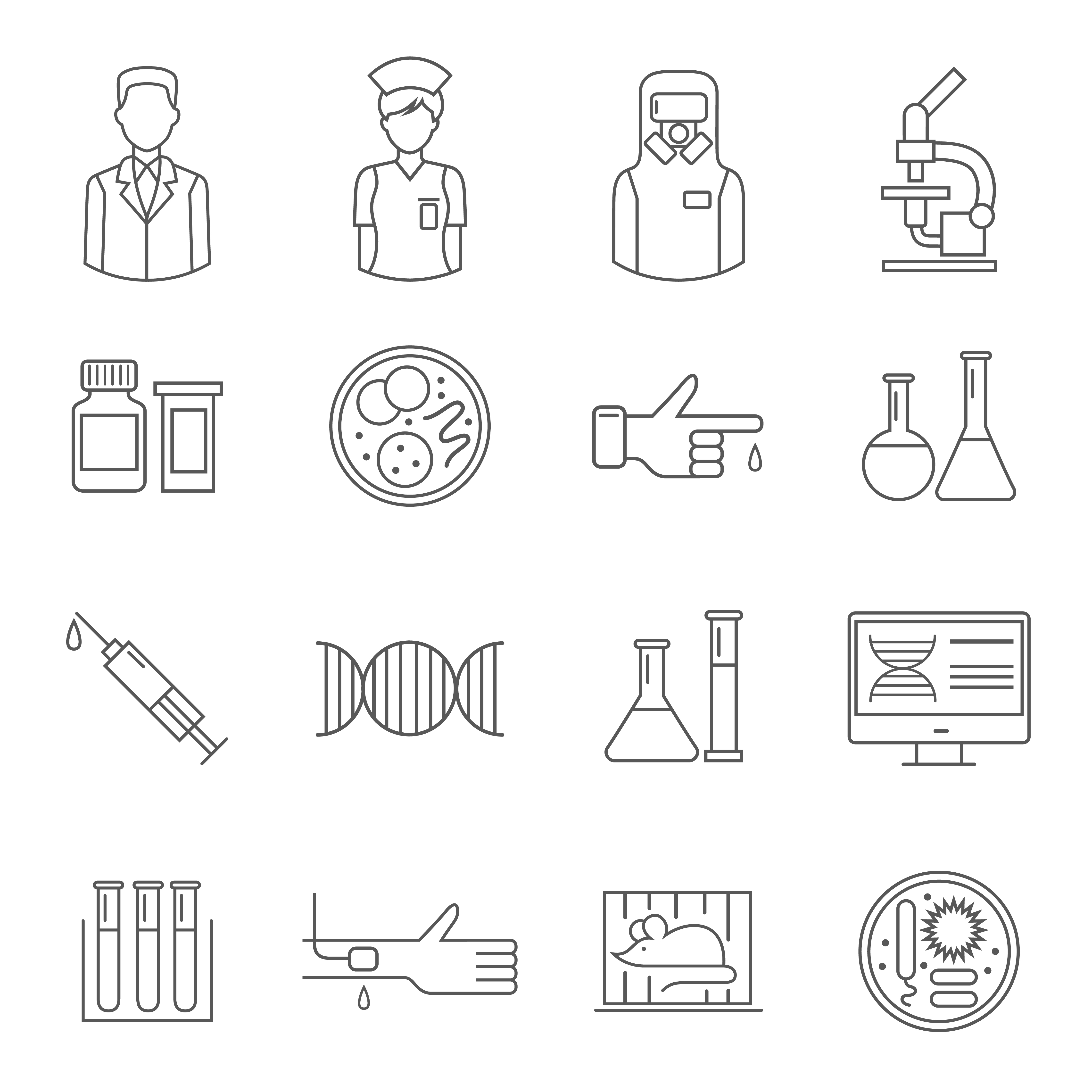Microbiology Symbol With White Background 4500x4500 Microbiology Symbol With White Background