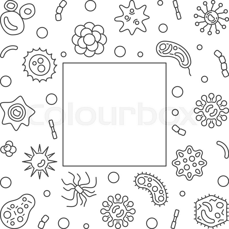 Bacterium Microbiology Frame With Stock Vector Colourbox 800x800 Bacterium Microbiology Frame With Stock Vector Colourbox