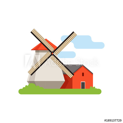 Windmill, Mill, Rural Landscape, Farm Building, Countryside Life 500x500 Windmill, Mill, Rural Landscape, Farm Building, Countryside Life