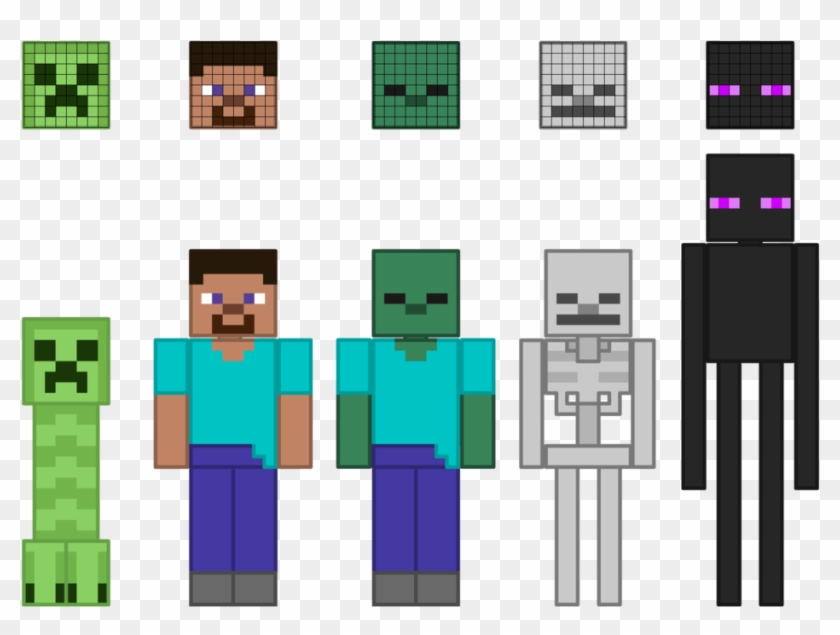 840x635 Minecraft Vector Character