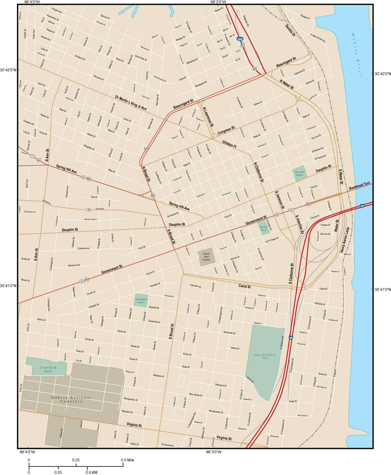 1319x1601 Mobile Map With Local Streets In Adobe Illustrator Vector Format