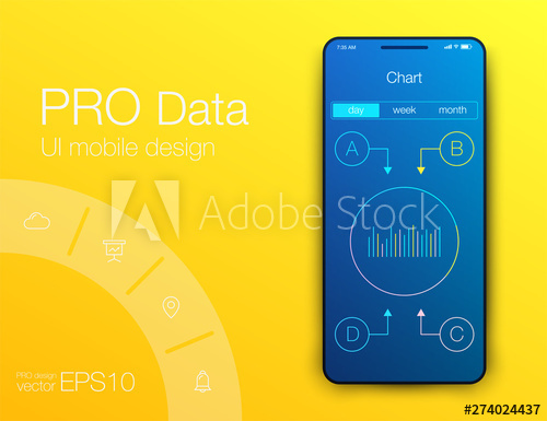 500x385 Vector Graphics Mobile Infographics With Four Options Template