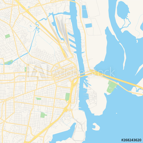 500x500 Empty Vector Map Of Mobile, Alabama, Usa