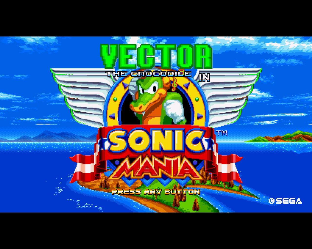 1280x1024 Vector The Crocodile In Sonic Mania