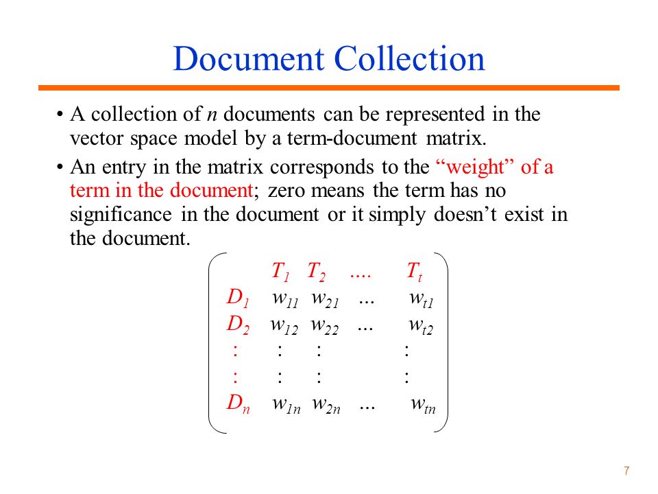 Vector Space Models 960x720 Vector Space Models